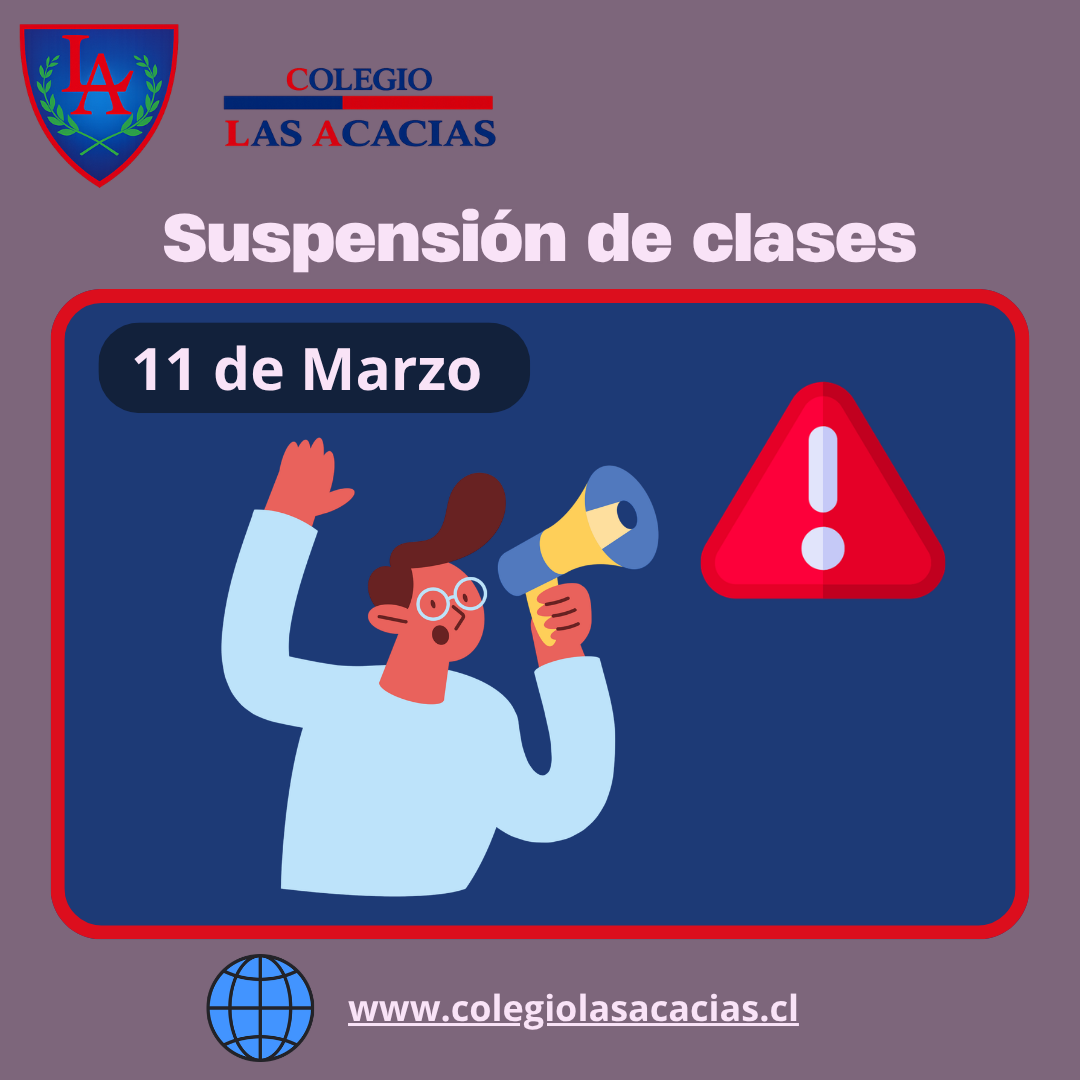 📢 Suspensión de clases – 11 de marzo